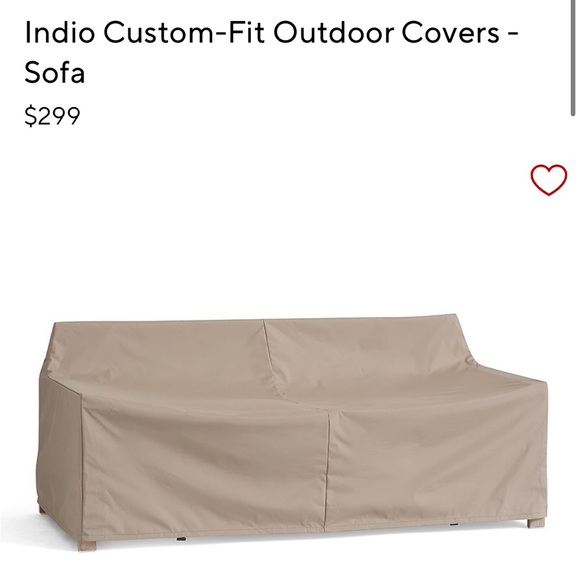 Pottery Barn Other Pottery Barn Indio Customfit Outdoor Covers Sofa Poshmark